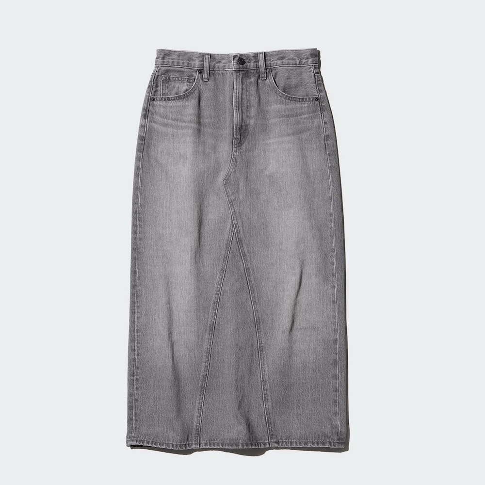 Uniqlo Denim Panel Long Skirt
